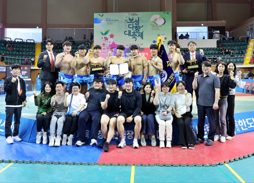 YU Ssireum team achieved second consecutive victory in Korean Sport & Olympic Committee’s National Jangsa Ssireum Compet